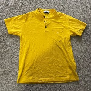Yellow Stone Island Short Sleeve Shirt